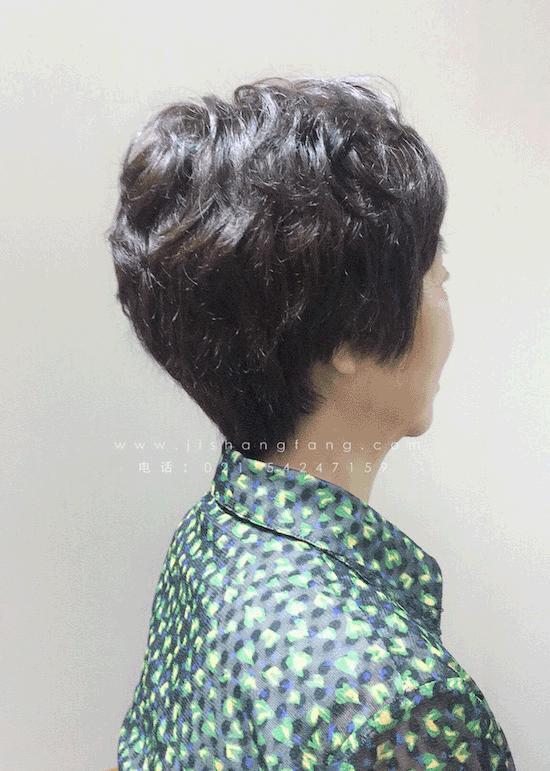 【白发多遮盖白发】髻尚坊女士头顶快速补发白发被天然的真人发覆盖